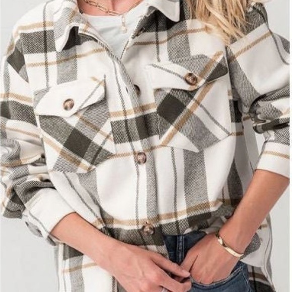 Plaid Flannel Shacket - Picture 2 of 6